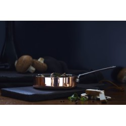 Sauteuse sans couvercle allure cuivre inox 