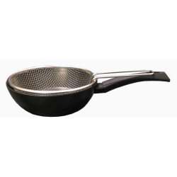 Sauteuse - friteuse en aluminium revêtu 28 cm 