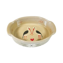 Plat ovale 0 taupe cigogne 