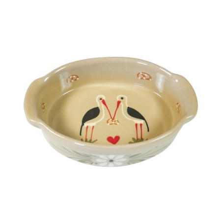 Plat ovale 0 taupe cigogne 