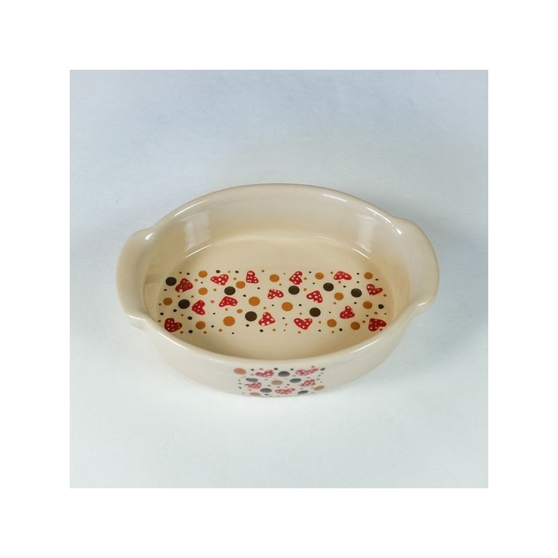 Plat ovale 1 nat frise coeur 