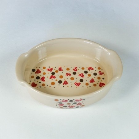 Plat ovale 1 nat frise coeur 