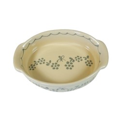 Plat ovale 1 nat papilon gri 