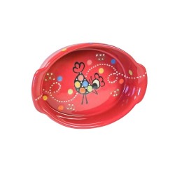 Plat ovale 2 rouge cocotte 