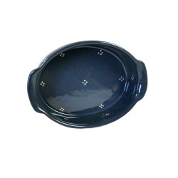 Plat ovale 3 bleu 4p 