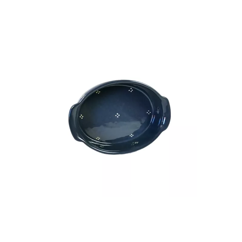Plat ovale 3 bleu 4p 