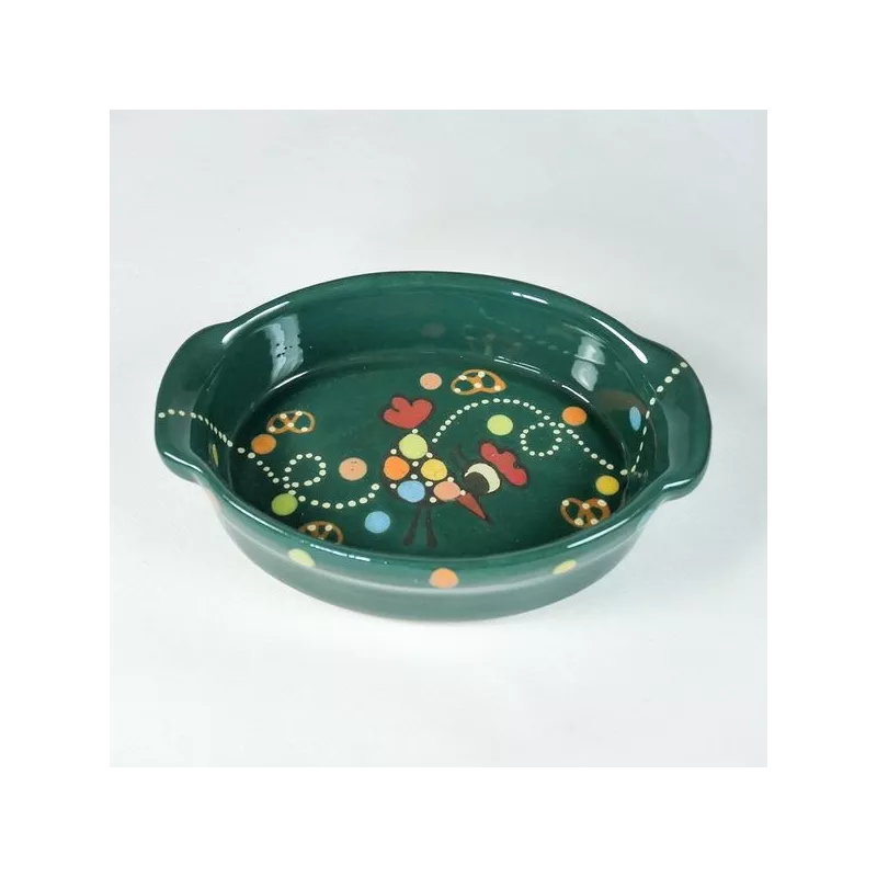 Plat ovale 3 vert cocotte 
