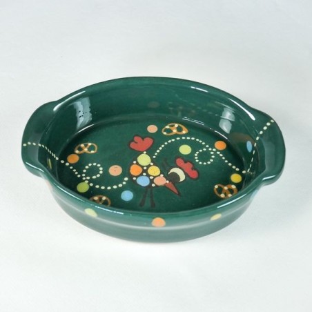 Plat ovale 3 vert cocotte 