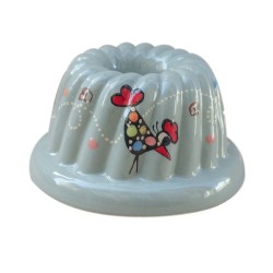 Kougelhopf N°7 de 22 cm Gris Ciel Cocotte - Poterie Alsacienne Siegfried