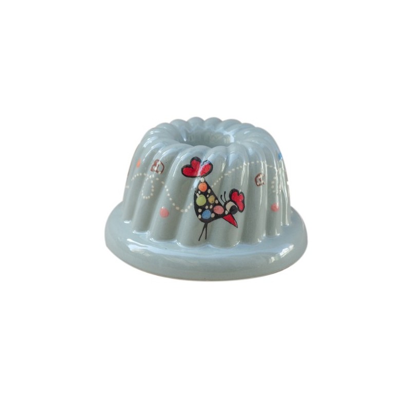 Kougelhopf N°7 de 22 cm Gris Ciel Cocotte - Poterie Alsacienne Siegfried