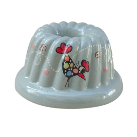 Kougelhopf N°7 de 22 cm Gris Ciel Cocotte - Poterie Alsacienne Siegfried