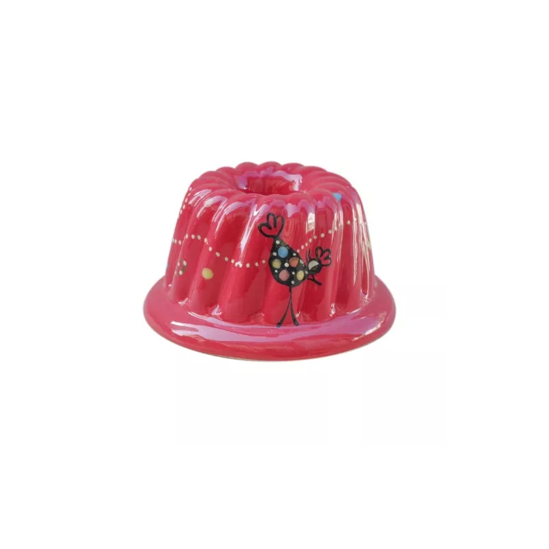 Kougelhopf N°8 de 24 cm Rouge Cocotte - Poterie Alsacienne Siegfried