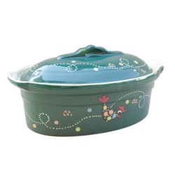 Terrine ovale 0 vert cocotte 