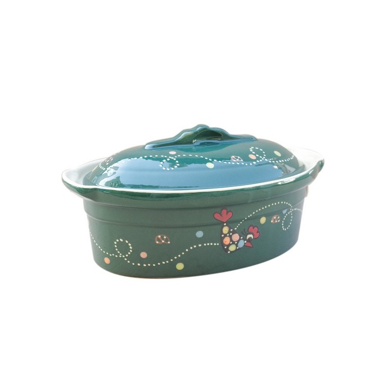 Terrine ovale 0 vert cocotte 