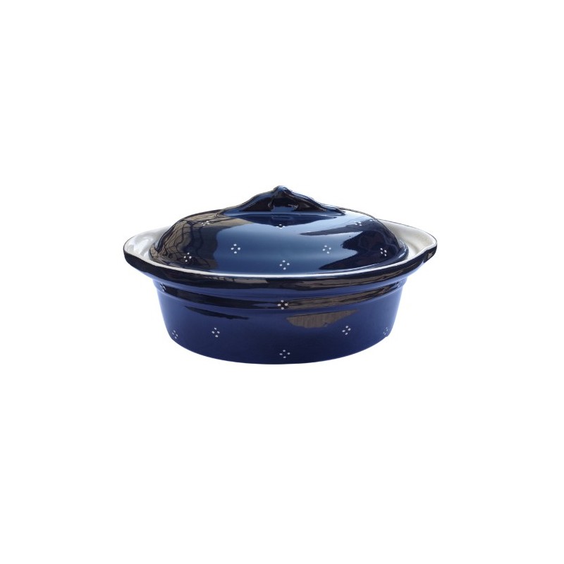 Terrine ovale 2 bleu 4p 