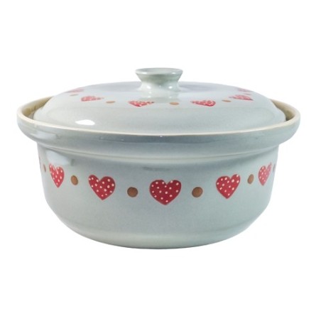 Terrrine ronde 32 nat frise coeur 