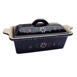 Terrine à pâté de 23 bleu margerite 