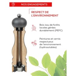 Moulin Poivre 15 Cm Bois Naturel 