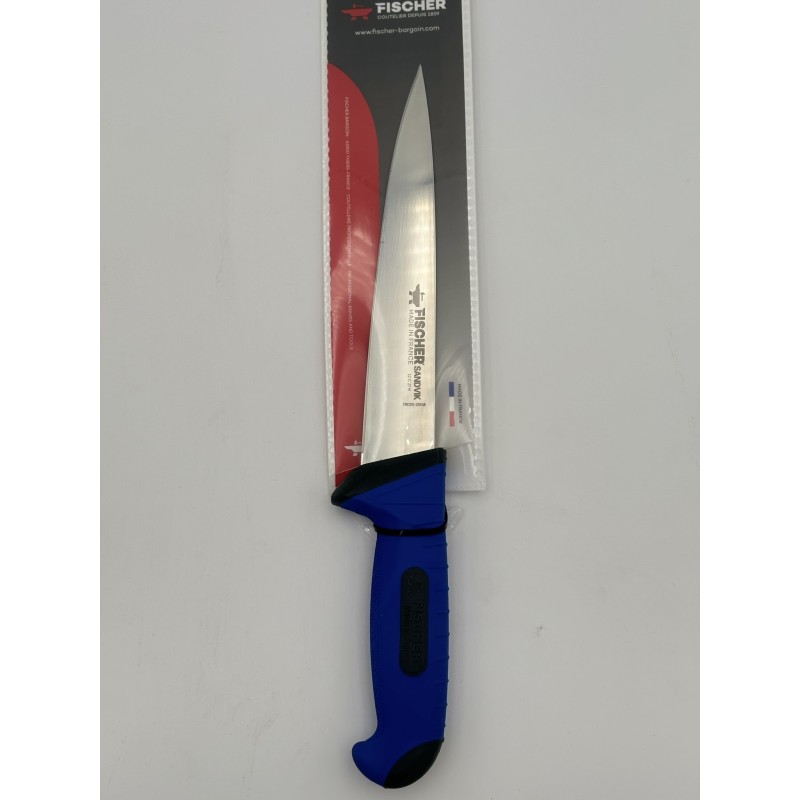 Saigner Bleu 20 Cm Manche Bi Matiere 