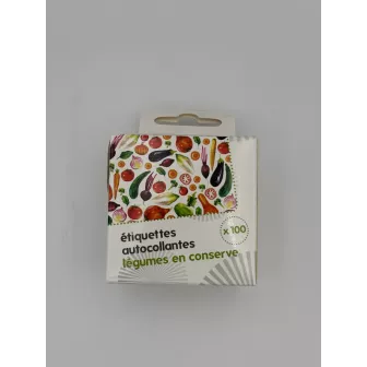 Etiquette A Conserves Legumes X100 