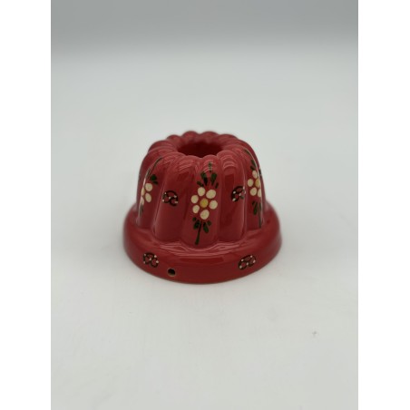 Kougelhopf N°6 de 20 cm Rouge Marguerite - Poterie Alsacienne Siegfried