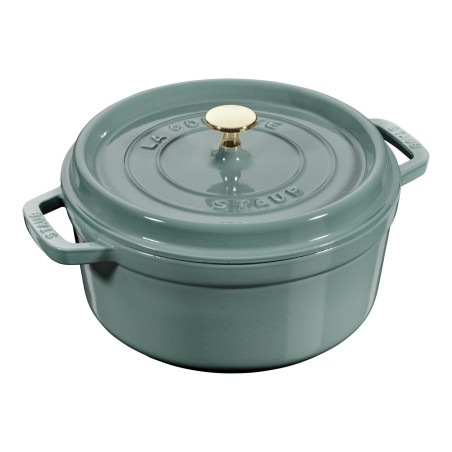 Cocotte en fonte ronde 28 cm – Eucalyptus 