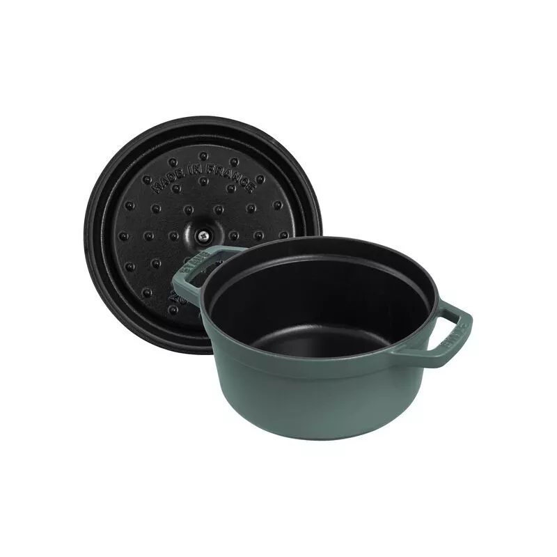 Cocotte en fonte ronde 28 cm – Eucalyptus 