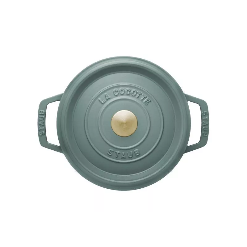 Cocotte en fonte ronde 28 cm – Eucalyptus 