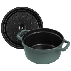 Cocotte en fonte ronde 26 cm – Eucalyptus 