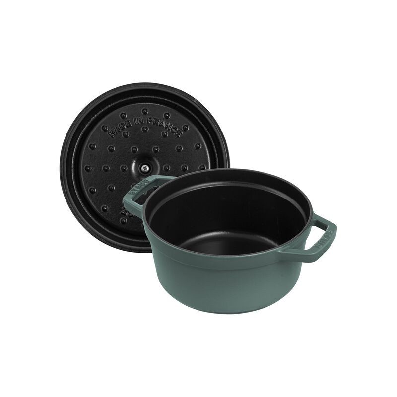 Cocotte en fonte ronde 26 cm – Eucalyptus 