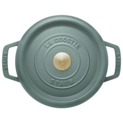 Cocotte en fonte ronde 26 cm – Eucalyptus 