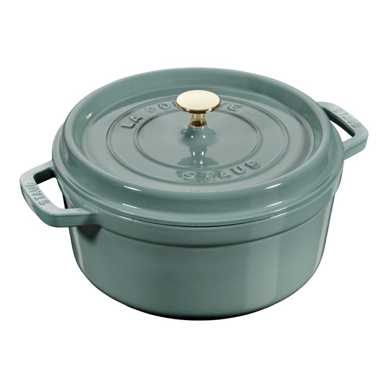 Cocotte en fonte ronde 20 cm – Eucalyptus 