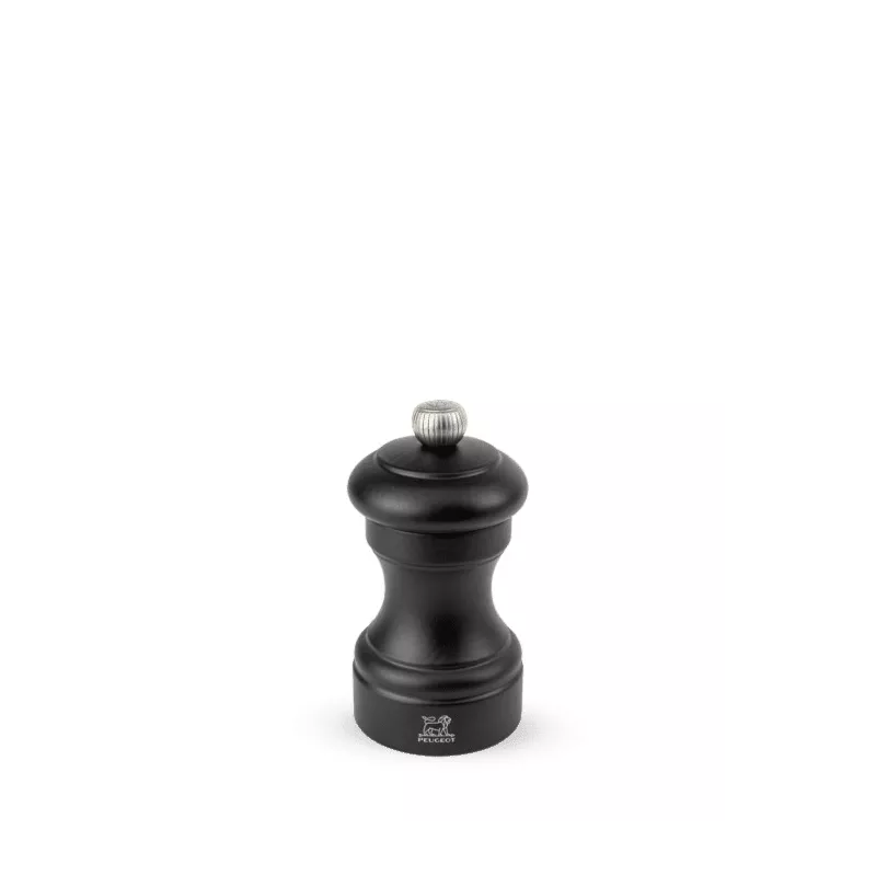 Moulin à poivre manuel en bois couleur noir mat 10 cm 