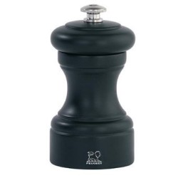 Moulin à poivre manuel en bois couleur noir mat 10 cm 