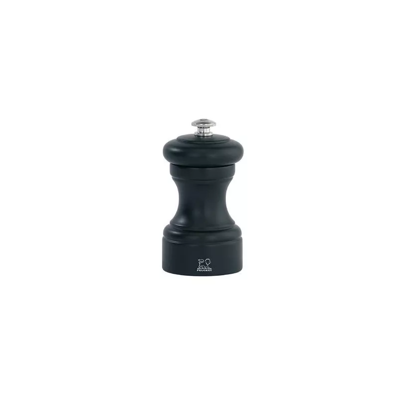 Moulin à poivre manuel en bois couleur noir mat 10 cm 