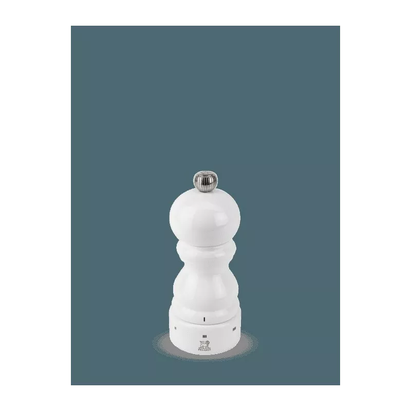 Moulin à sel manuel en bois u'Select laqué blanc 12 cm 