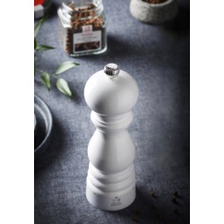 Moulin à sel manuel en bois u'Select laqué blanc 12 cm