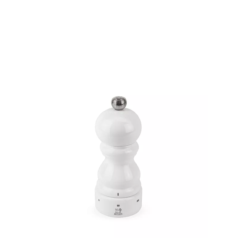 Moulin à sel manuel en bois u'Select laqué blanc 12 cm 