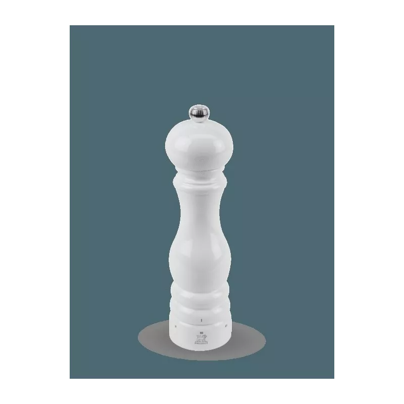 Moulin à sel manuel en bois u'Select laqué blanc 22 cm 