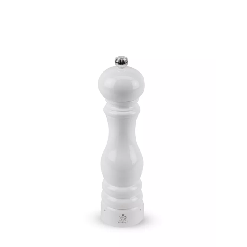 Moulin à sel manuel en bois u'Select laqué blanc 22 cm 