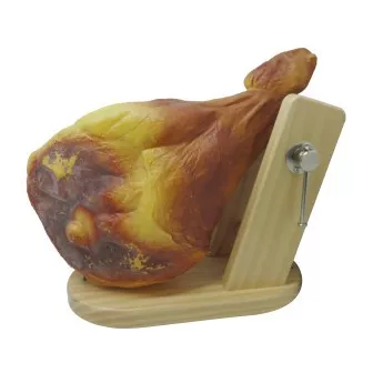 Serre Jambon avec montant et socle en bois 