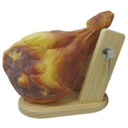 Serre Jambon avec montant et socle en bois 