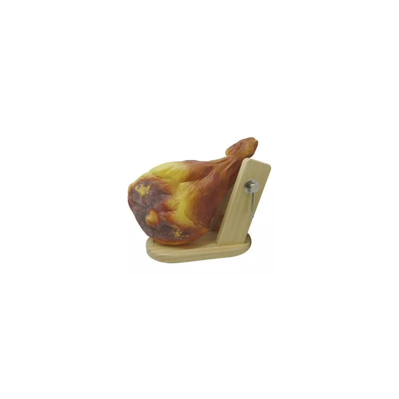 Serre Jambon avec montant et socle en bois 