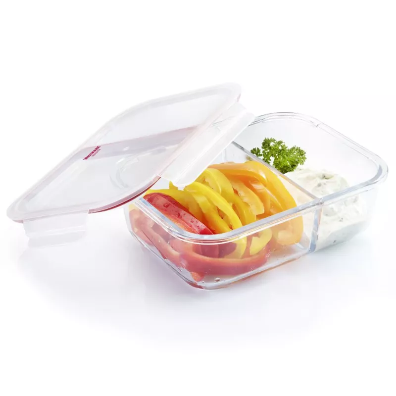 Boîte Hermétique en Verre - 570 ml - 2 Compartiments 