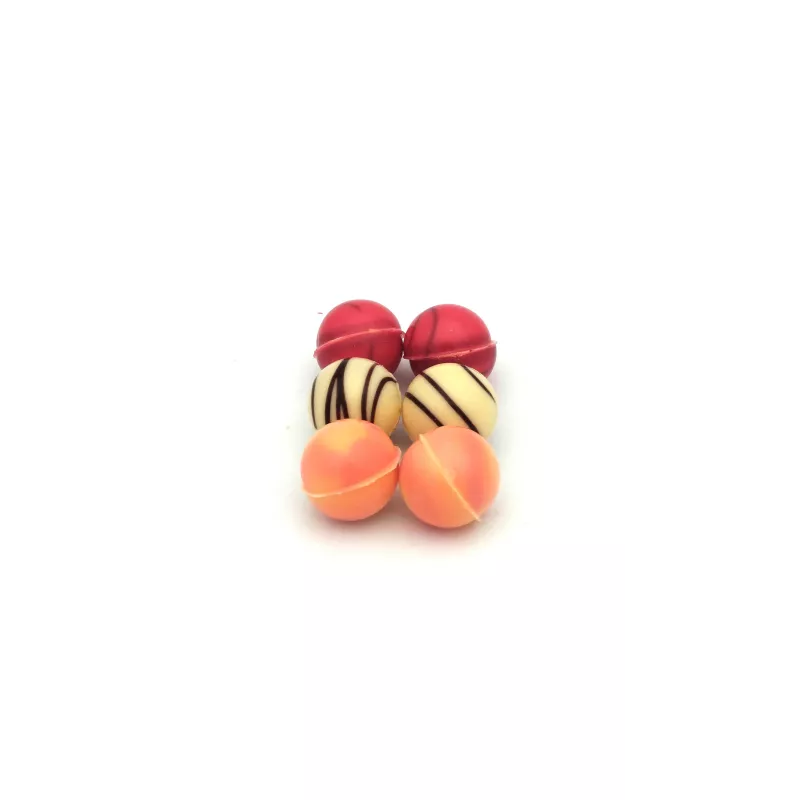 Boule chocolat decoré 6 pièces 