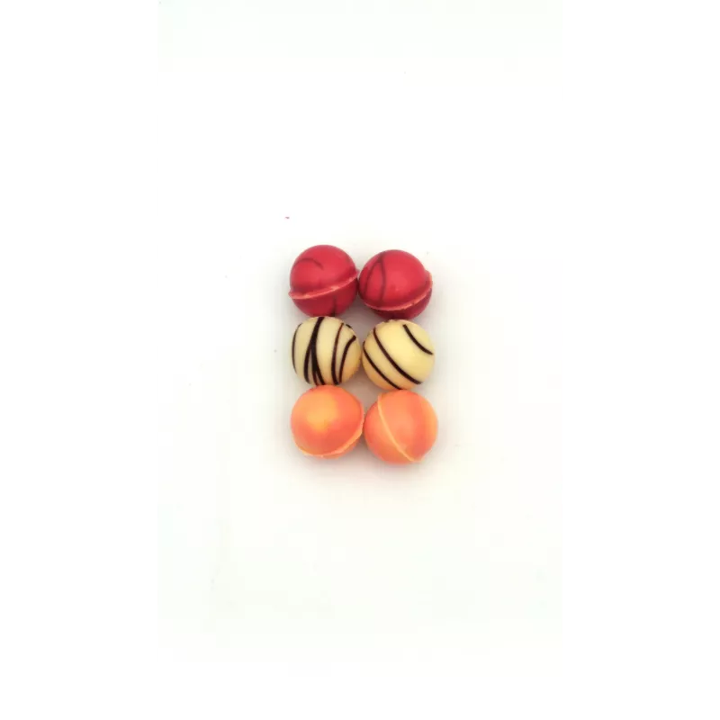 Boule chocolat decoré 6 pièces 
