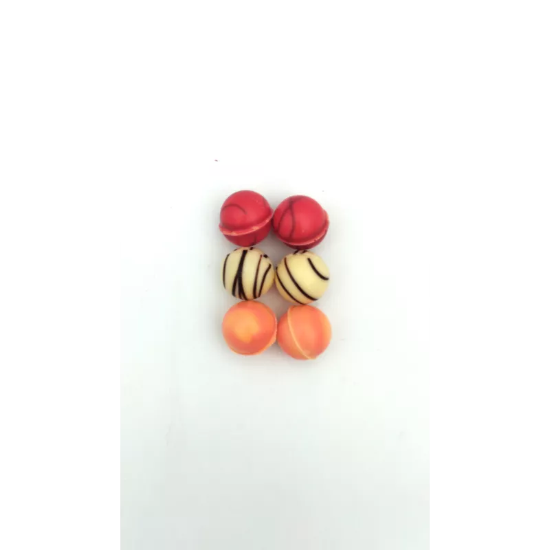 Boule chocolat decoré 6 pièces 