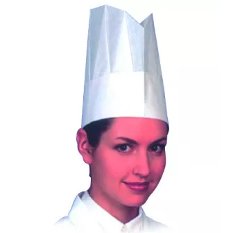 Toques en Papier Lisse - Hauteur 23,5 cm - Lot de 10 