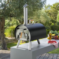 Four à bois d’extérieur MARCEL Louis Tellier Noir Basalt – Four à pizza transportable 