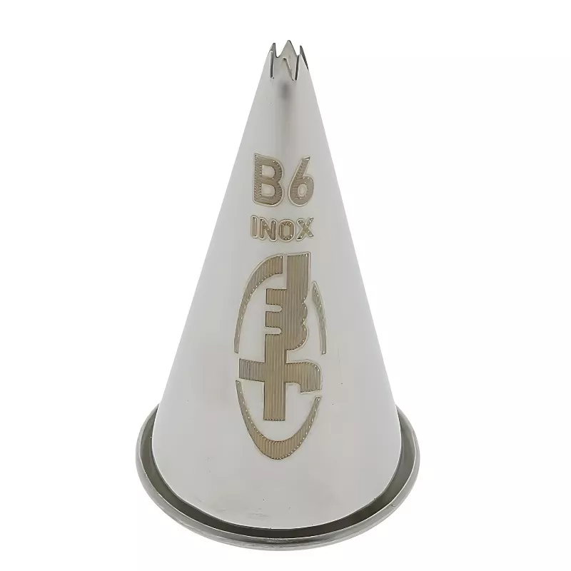 Douille cannelée en inox B6 